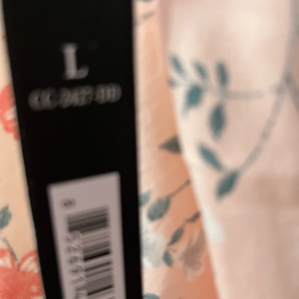 SELLING CATHERINE MALANDRINO NIGHTGOWN SIZE LARGE NWT FLORAL COLOR SHORT SLEEVE - Picture 8 of 12